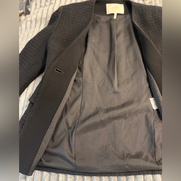 Maje Black Cotton-Tweed Blazer - Picture 8 of 13